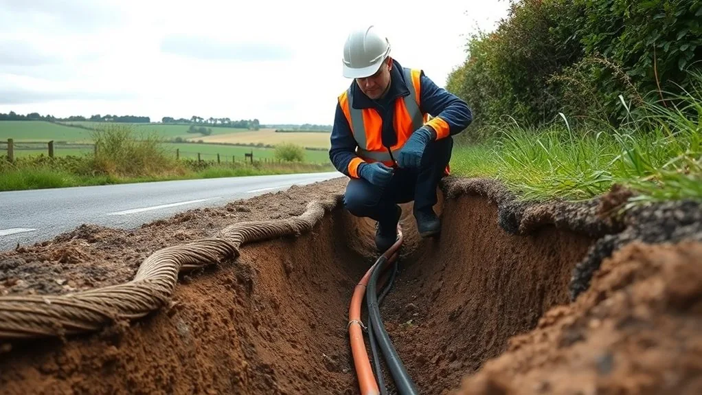 Underground Cable Installation in Maidstone | Buried Power & Data Lines